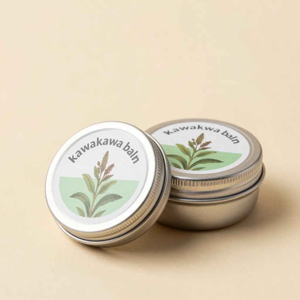 Two tins of kawakawa balm together