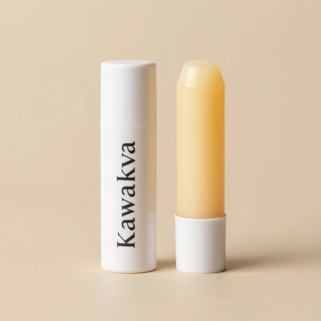A kawakawa balm and lip balm together